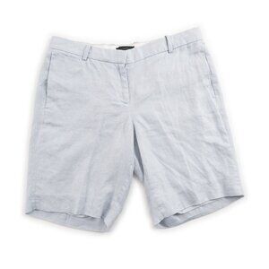J. CREW pale blue 100% linen shorts size 2